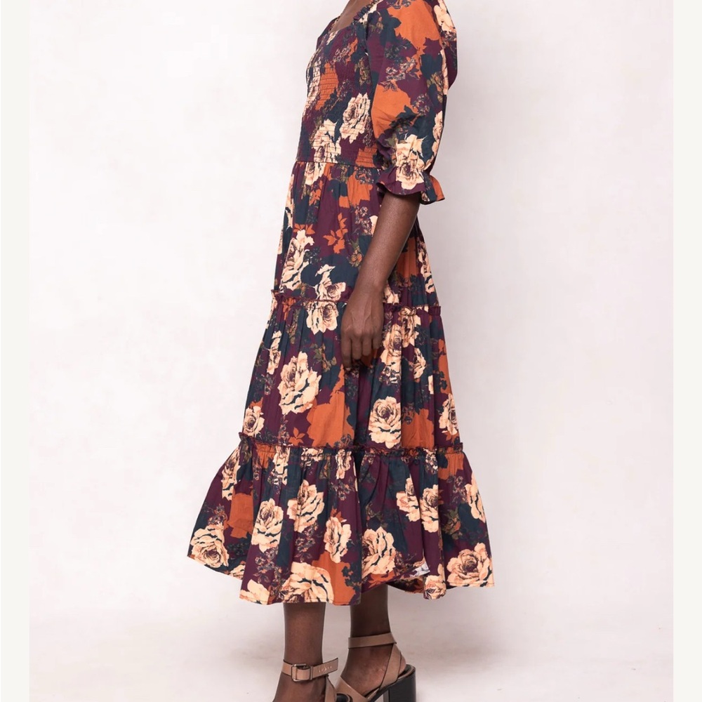 NWT IVY CITY CO MADELINE DRESS IN EQUINOX ROSE - Picture 2 of 2